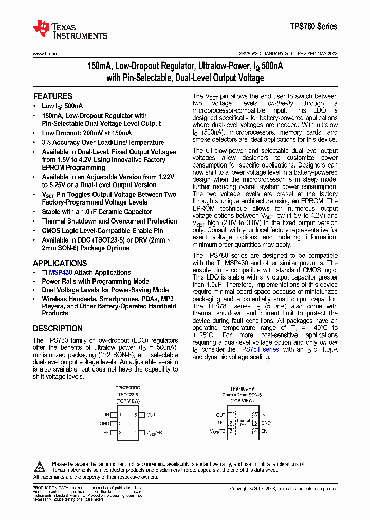 TPS780270200DDCTG4_9065238.PDF Datasheet