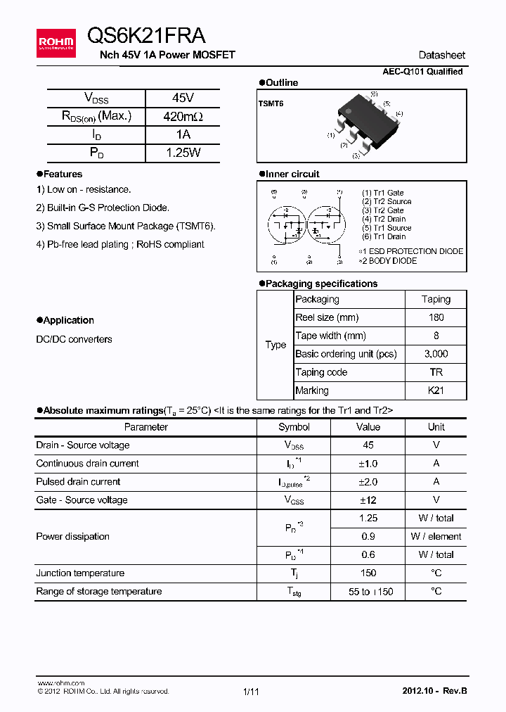 QS6K21FRA_9065337.PDF Datasheet