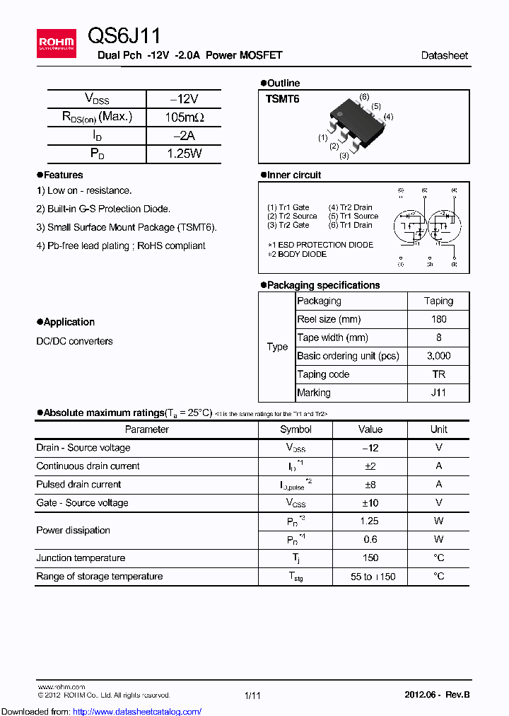 QS6J11TR_9065356.PDF Datasheet