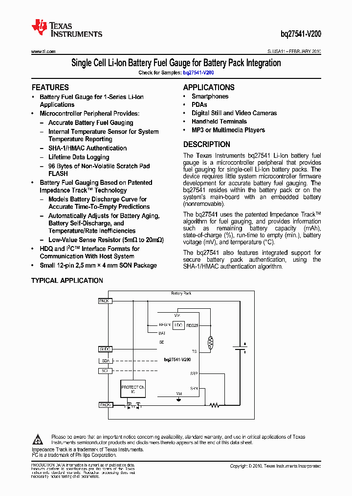 BQ27541DRZR-V200_9065451.PDF Datasheet