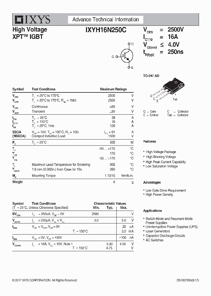 IXYH16N250C_9065588.PDF Datasheet