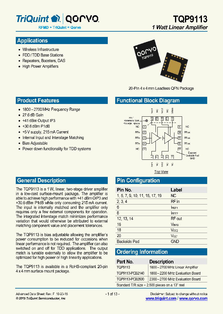 TQP9113_9065800.PDF Datasheet