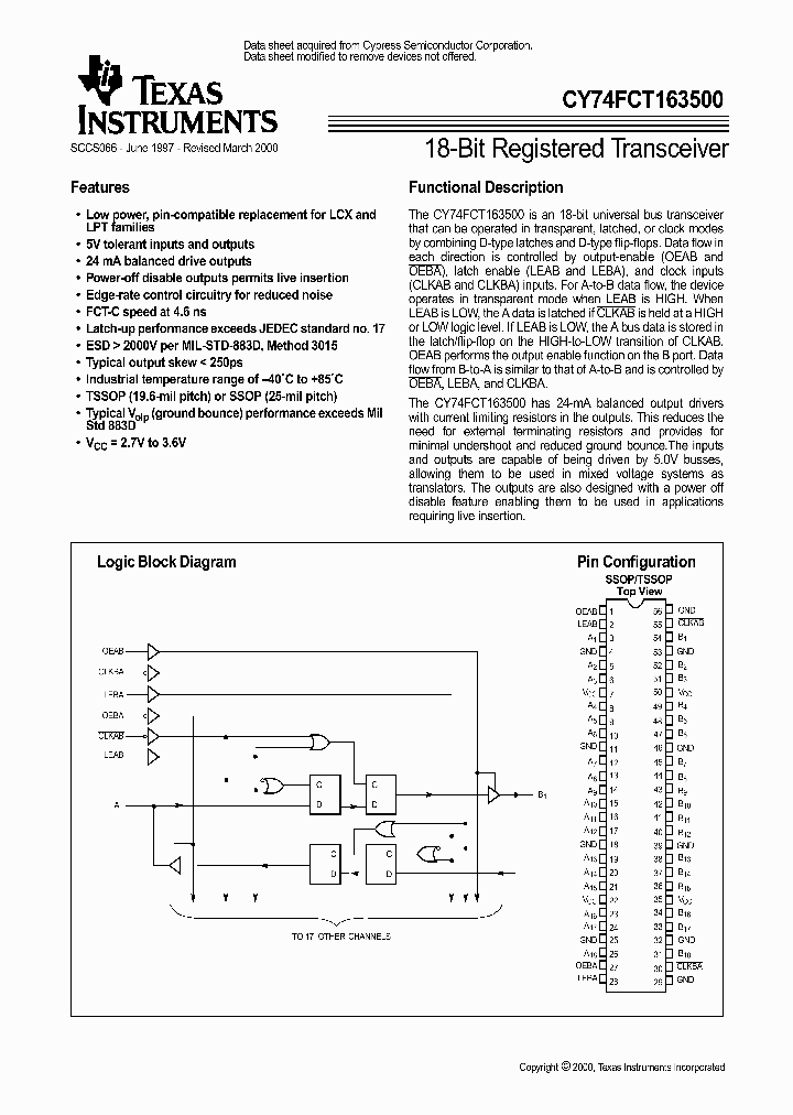 CY74FCT163500SSOP_9066499.PDF Datasheet