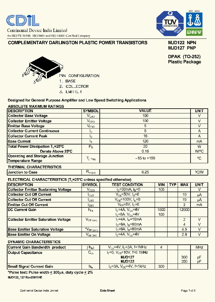 MJD127PNP_9066763.PDF Datasheet