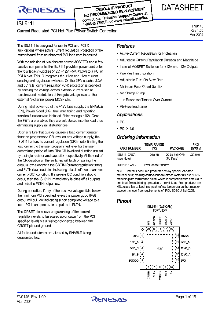 ISL6111_9066780.PDF Datasheet