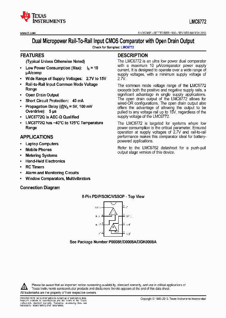 LMC6772QMMNOPB_9067314.PDF Datasheet