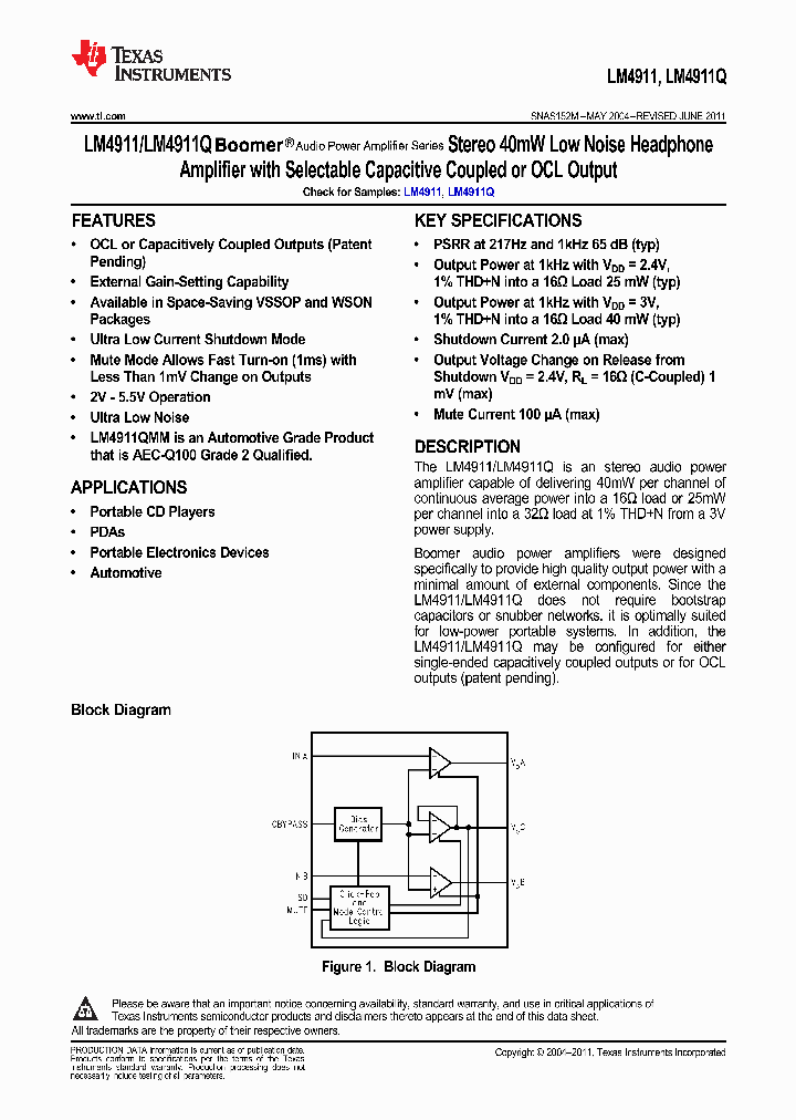 LM4911QMMNOPB_9067315.PDF Datasheet