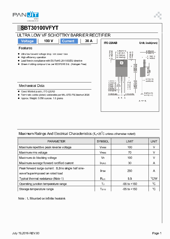 SBT30100VFYT-T0-00001_9067874.PDF Datasheet
