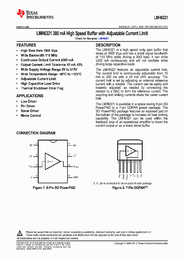 LMH6321MRNOPB_9068584.PDF Datasheet