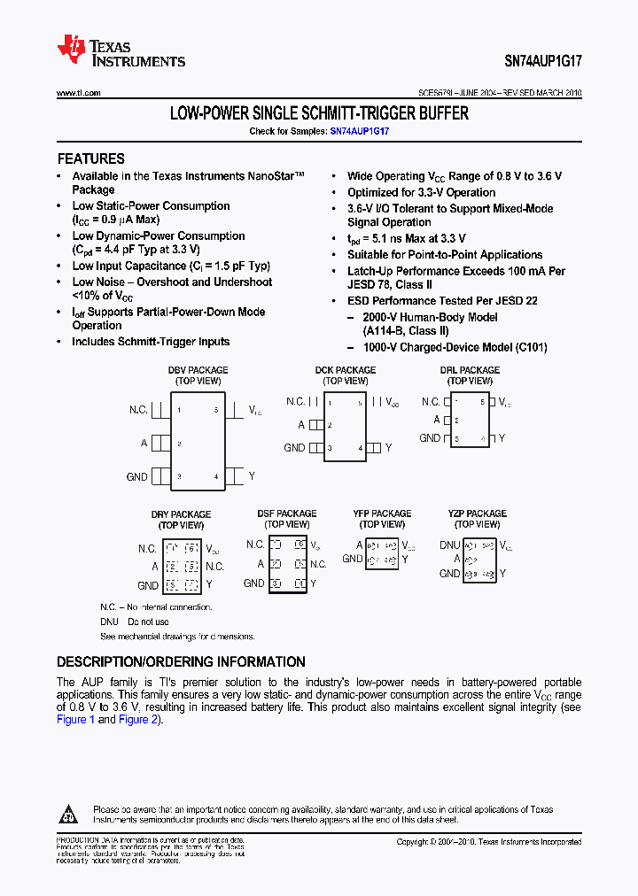 SN74AUP1G17YZPR_9068758.PDF Datasheet
