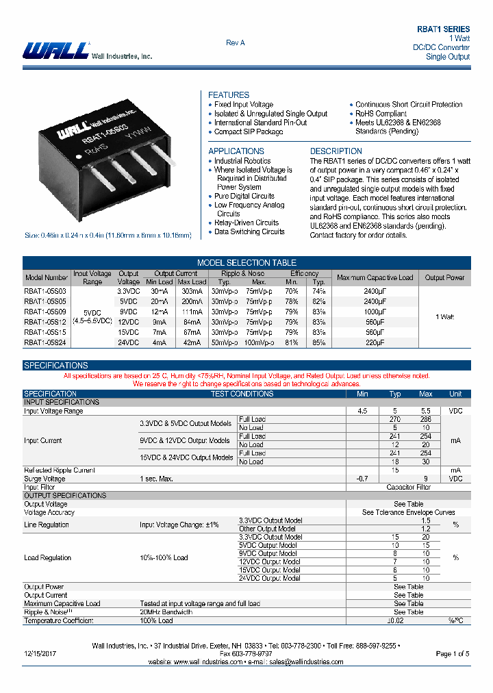 RBAT1-05S05_9069928.PDF Datasheet