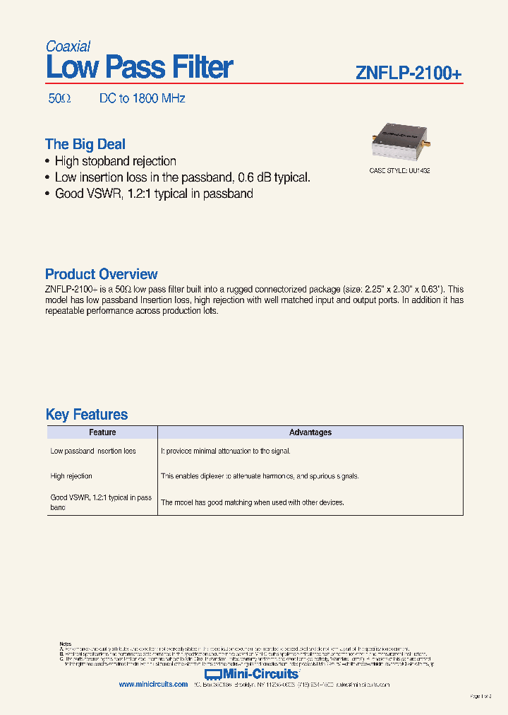 ZNFLP-2100_9069964.PDF Datasheet