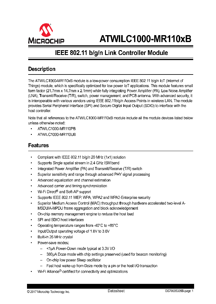 ATWILC1000-MR110XB_9069980.PDF Datasheet