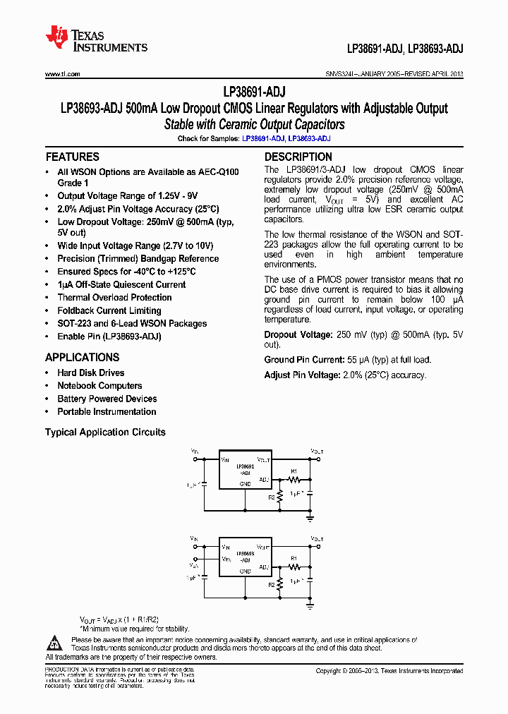 LP38691SDX-ADJNOPB_9070647.PDF Datasheet