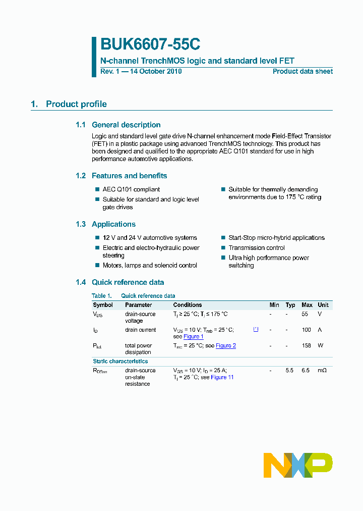 BUK6607-55C_9071009.PDF Datasheet