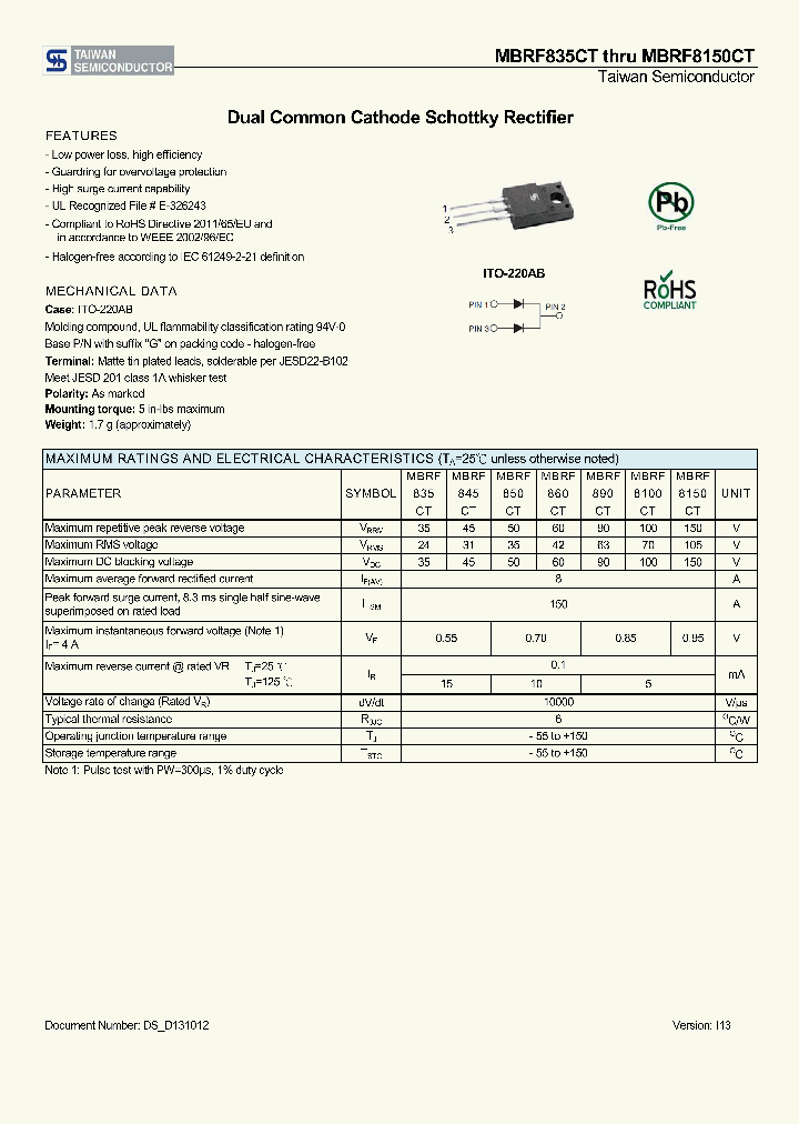MBRF890CT_9071038.PDF Datasheet