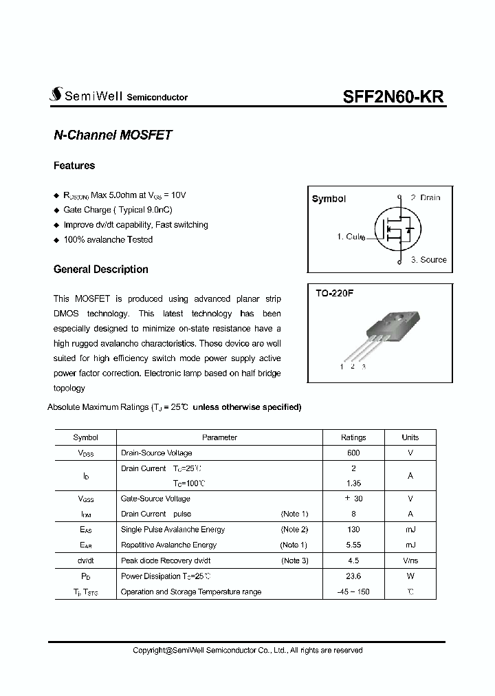 SFF2N60-KR_9071579.PDF Datasheet