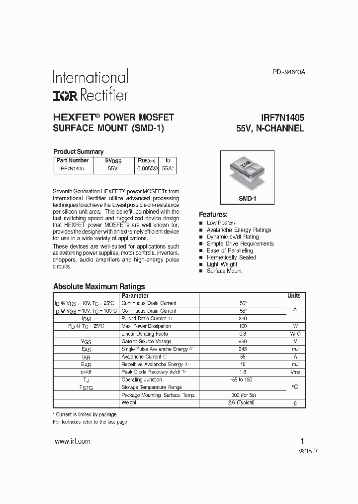 IRF7N1405_9071800.PDF Datasheet