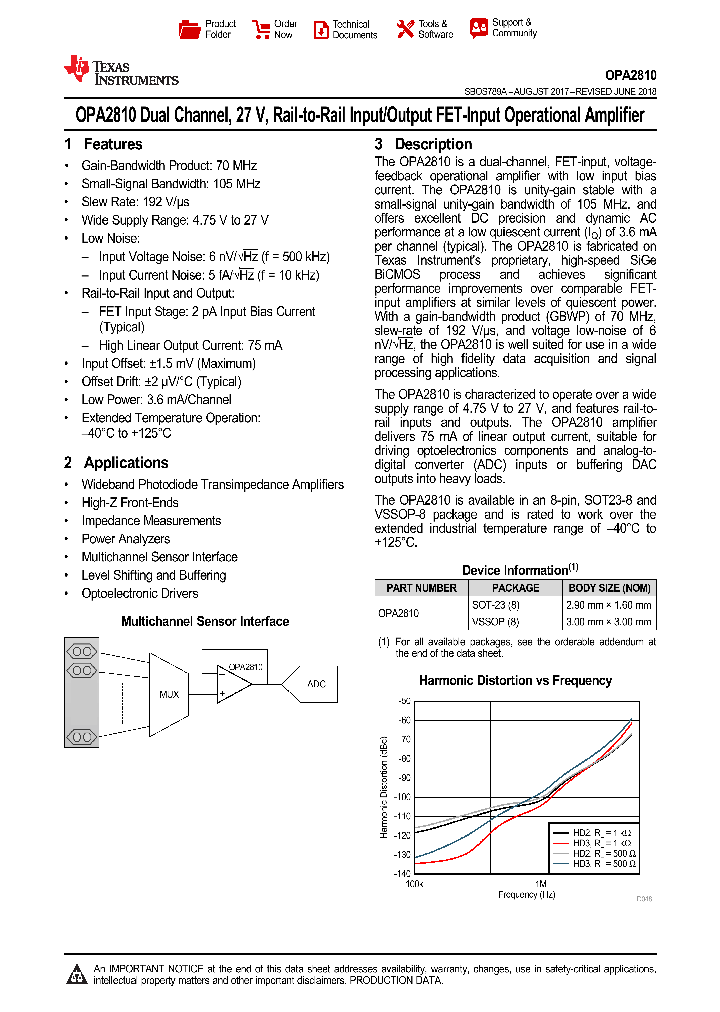 XOPA2810IDCNT_9072074.PDF Datasheet