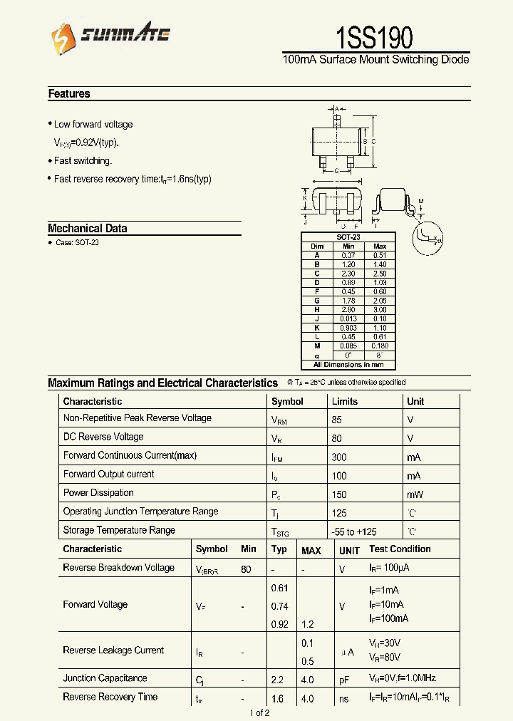 1SS190_9072654.PDF Datasheet