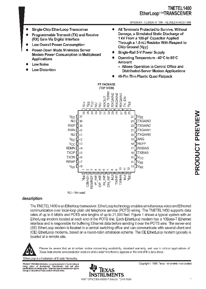 TNETEL1400_9072892.PDF Datasheet