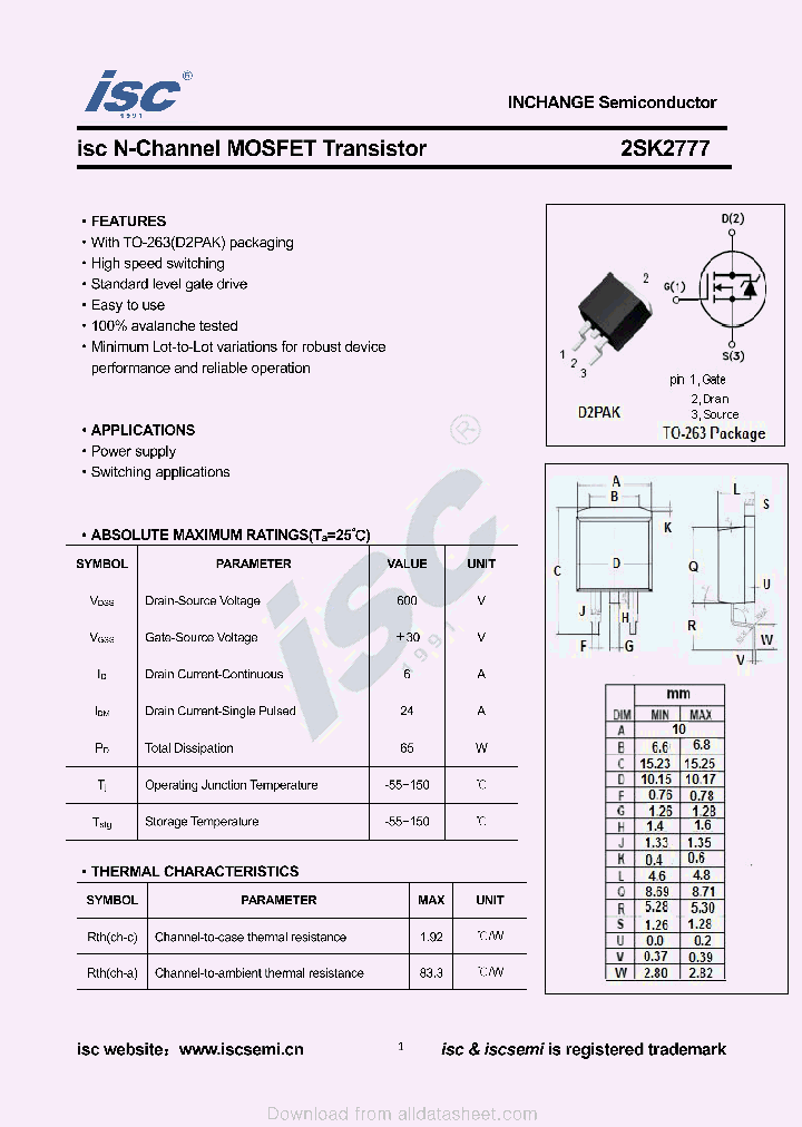 2SK2777_9073350.PDF Datasheet