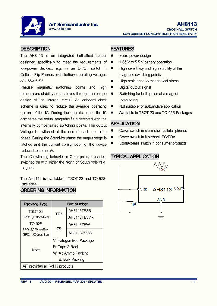AH8113ZSVW_9073779.PDF Datasheet