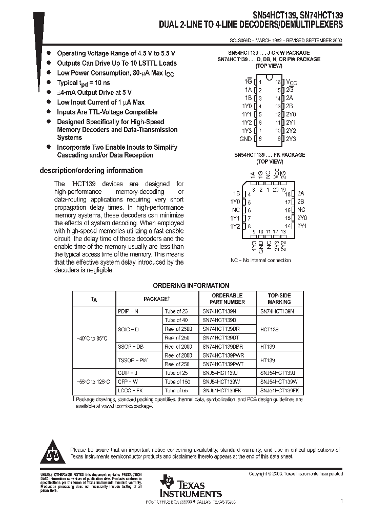 SNJ54HCT139FK_9073817.PDF Datasheet