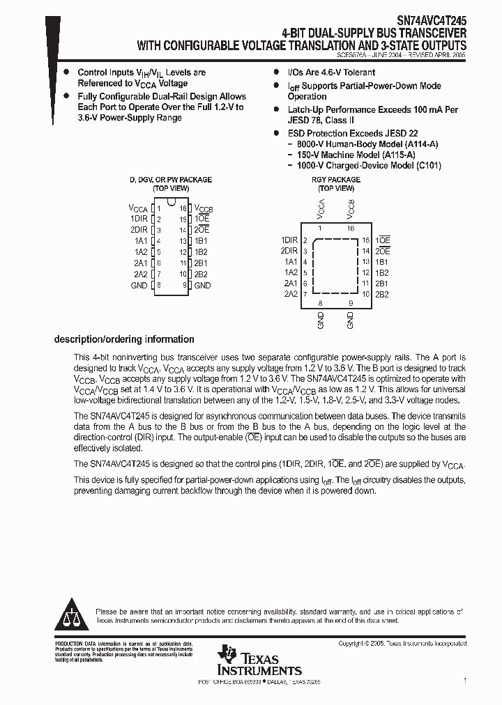SN74AVC4T245RGYR_9074295.PDF Datasheet