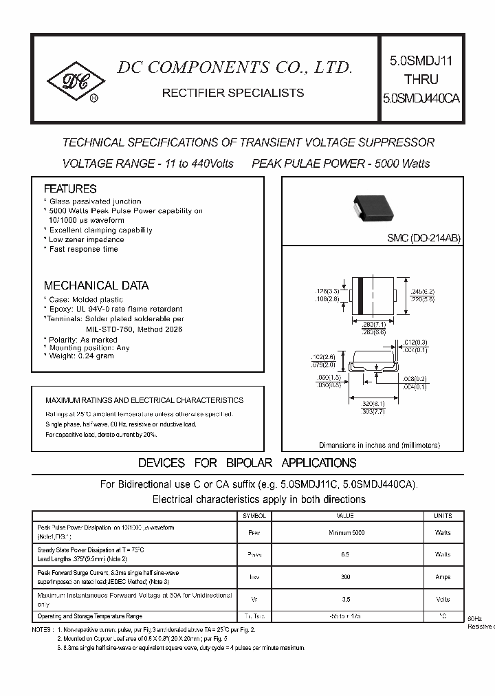 50SMDJ110_9074355.PDF Datasheet