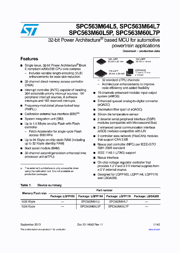 SPC563M64L7COAR_9074627.PDF Datasheet