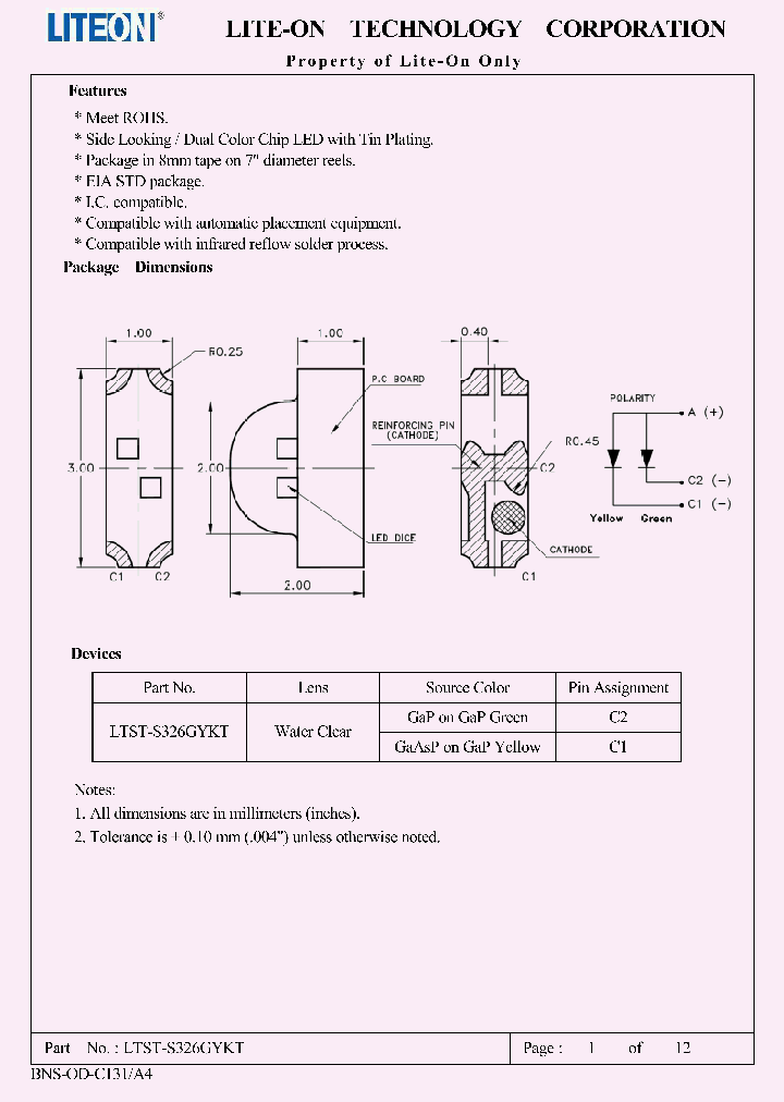 LTST-S326GYKT_9074750.PDF Datasheet