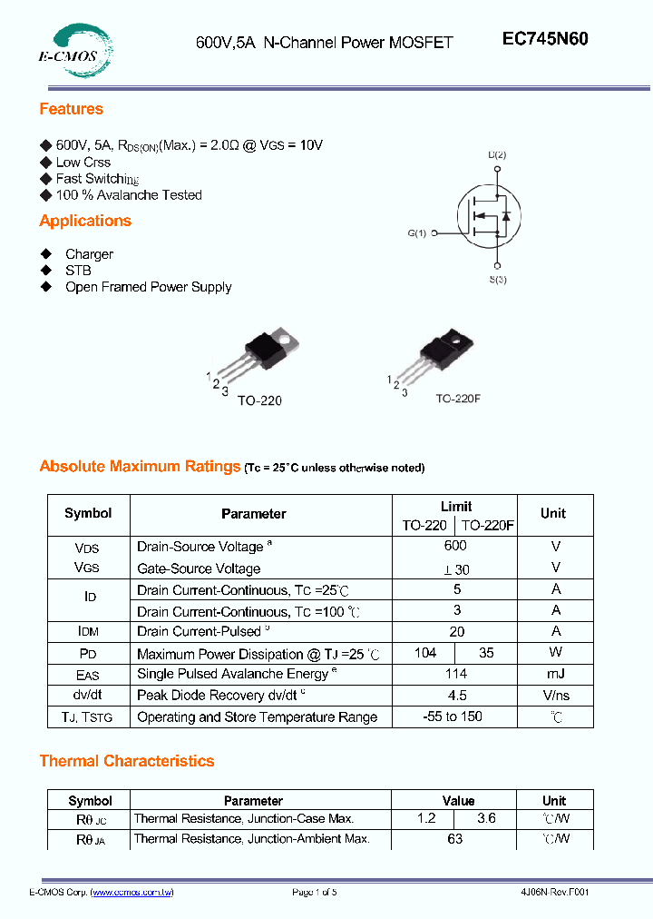 EC745N60AFR_9075004.PDF Datasheet