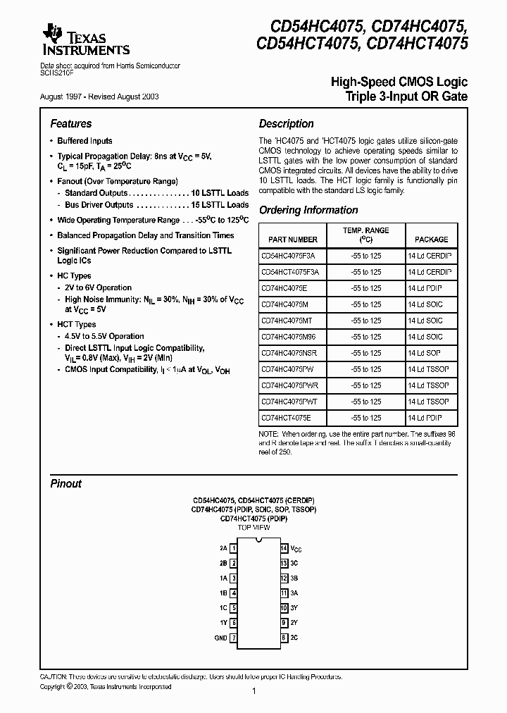 CD54HC4075F3A_9075088.PDF Datasheet