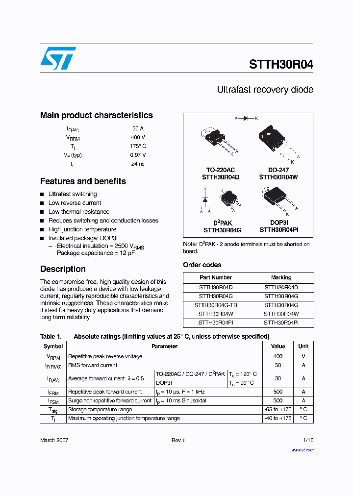 STTH30R04_9075445.PDF Datasheet