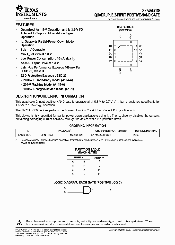 SN74AUC00RGYR_9075848.PDF Datasheet