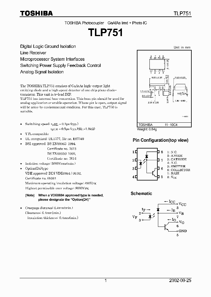 TLP751_9076010.PDF Datasheet