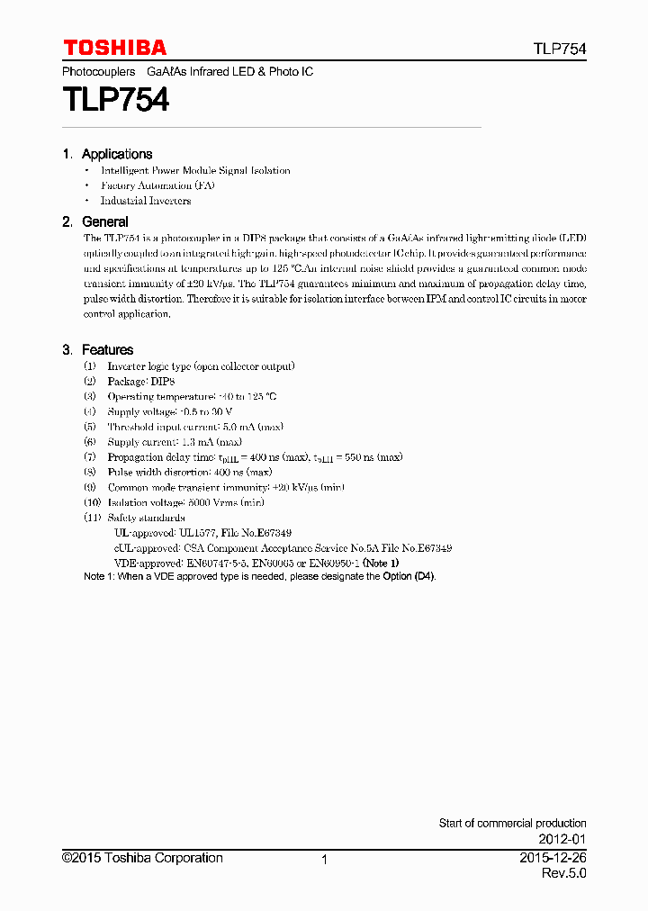 TLP754-15_9076011.PDF Datasheet