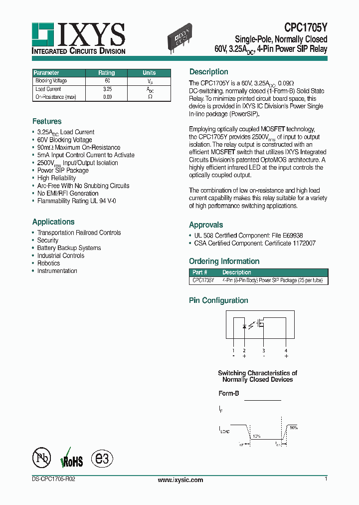 CPC1705Y_9076460.PDF Datasheet