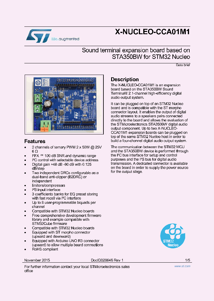 X-NUCLEO-CCA01M1_9076751.PDF Datasheet