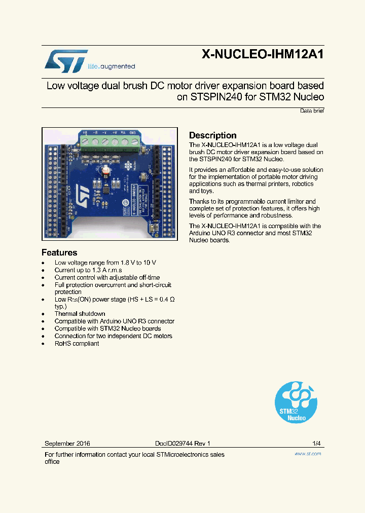 X-NUCLEO-IHM12A1_9076754.PDF Datasheet
