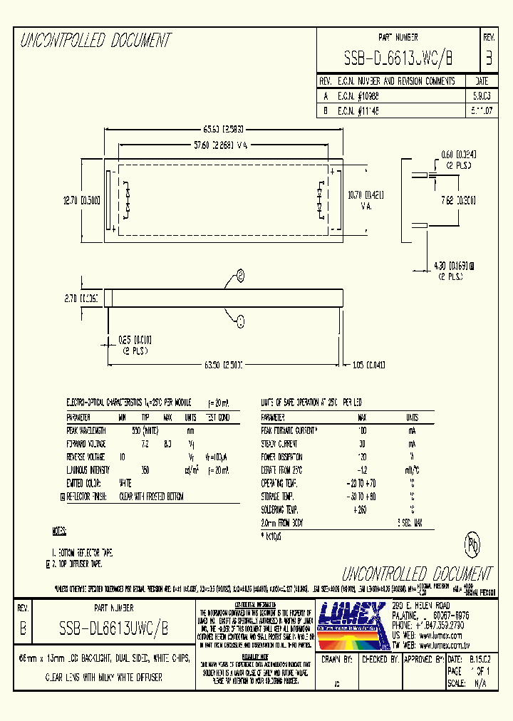 SSB-DL6613UWC_9077117.PDF Datasheet