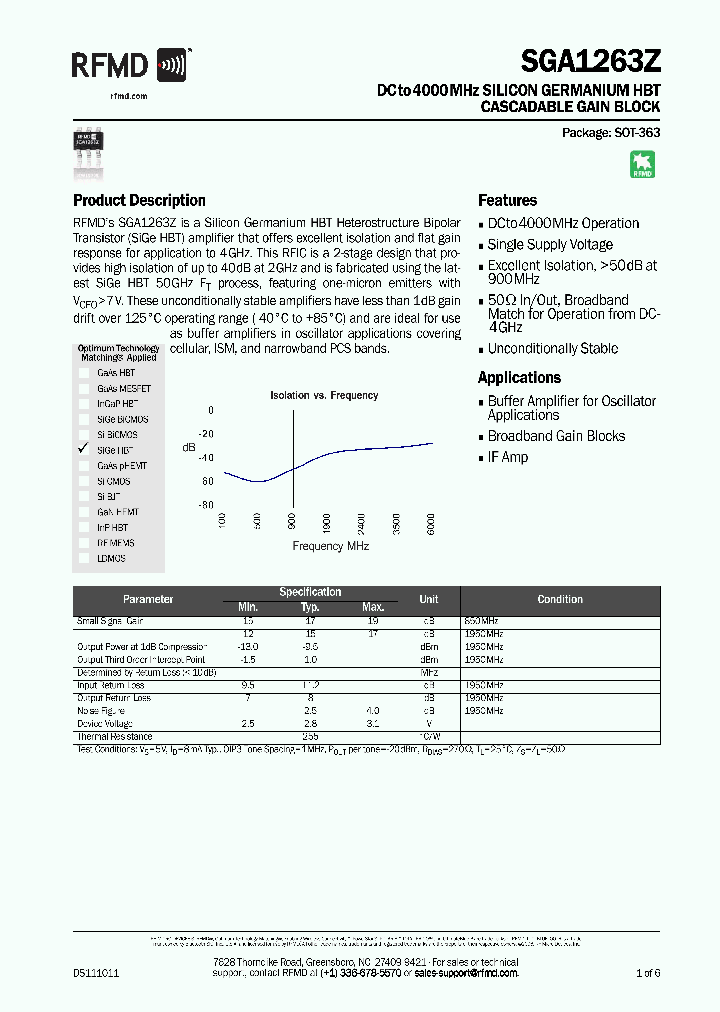 SGA1263Z-EVB1_9077287.PDF Datasheet