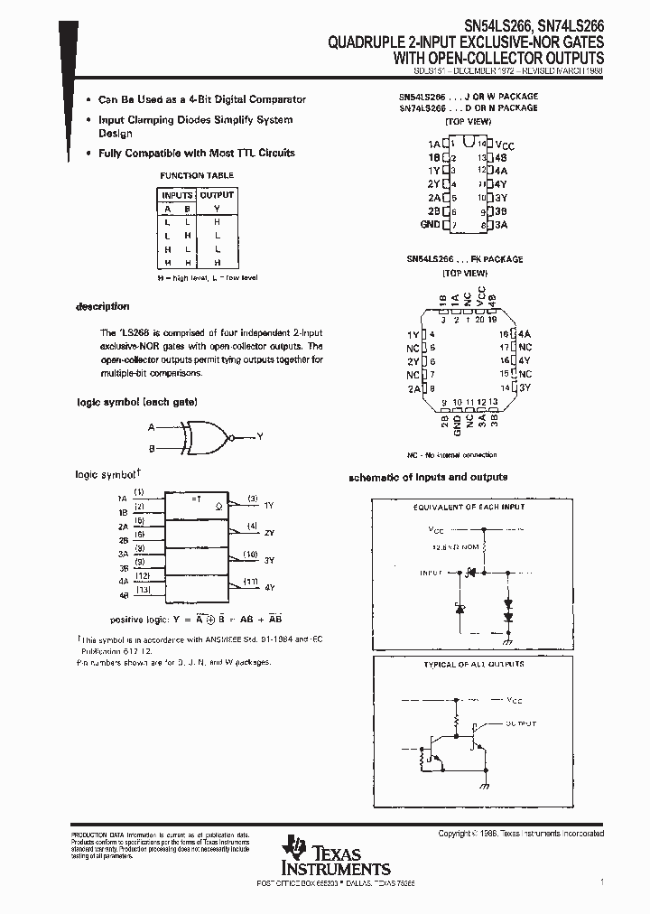 SNJ54LS266W_9077329.PDF Datasheet