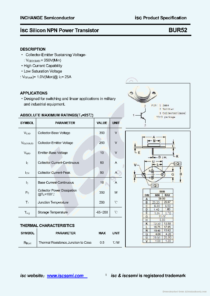 BUR52_9077393.PDF Datasheet