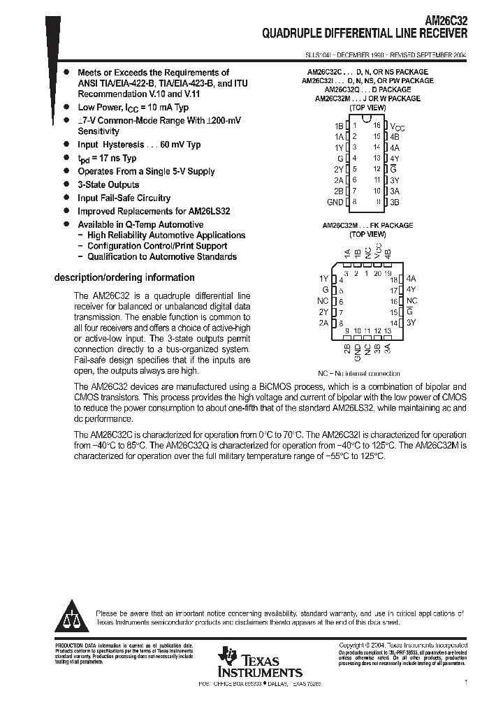 AM26C32IDE4_9077851.PDF Datasheet