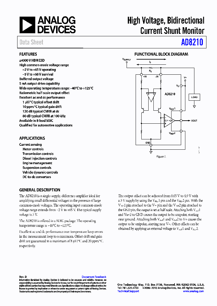 AD8210WYRZ-R7_9078076.PDF Datasheet