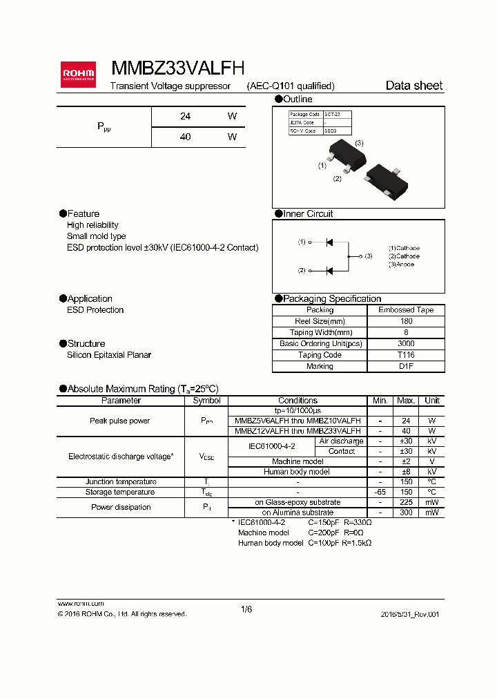 MMBZ33VALFH_9078588.PDF Datasheet