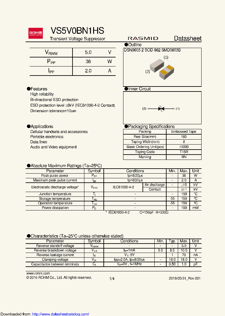 VS5V0BN1HST15R_9078627.PDF Datasheet