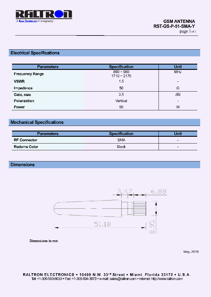 RST-GS-P-51-SMA-Y_9078664.PDF Datasheet